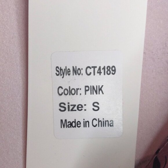 LA'ROS COLLECTIONS RUFFLED PINK & BURGUNDY RUCHED SLEEVE BLOUSE - SIZE S - Picture 3 of 8